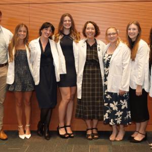 April Stouder with her advisees