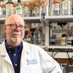 Donald Bruce, PhD in his lab