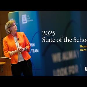 Youtube thumbnail with Mary Klotman that says 2025 State of the School Address